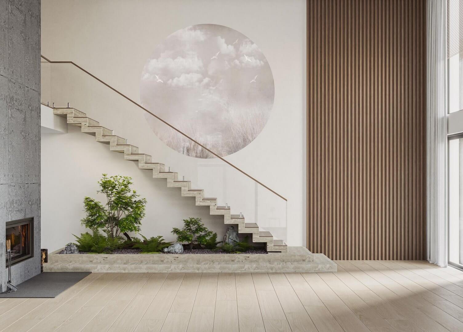 Mural okrągły krajobraz natury Wall Art Epos Koło