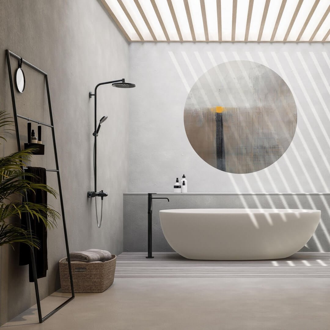 Mural okrągły nowoczesna Wall Art Light House Koło