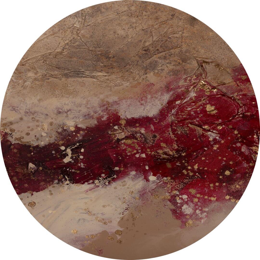 Mural okrągły marmur Wall Art Mon Cheri Koło