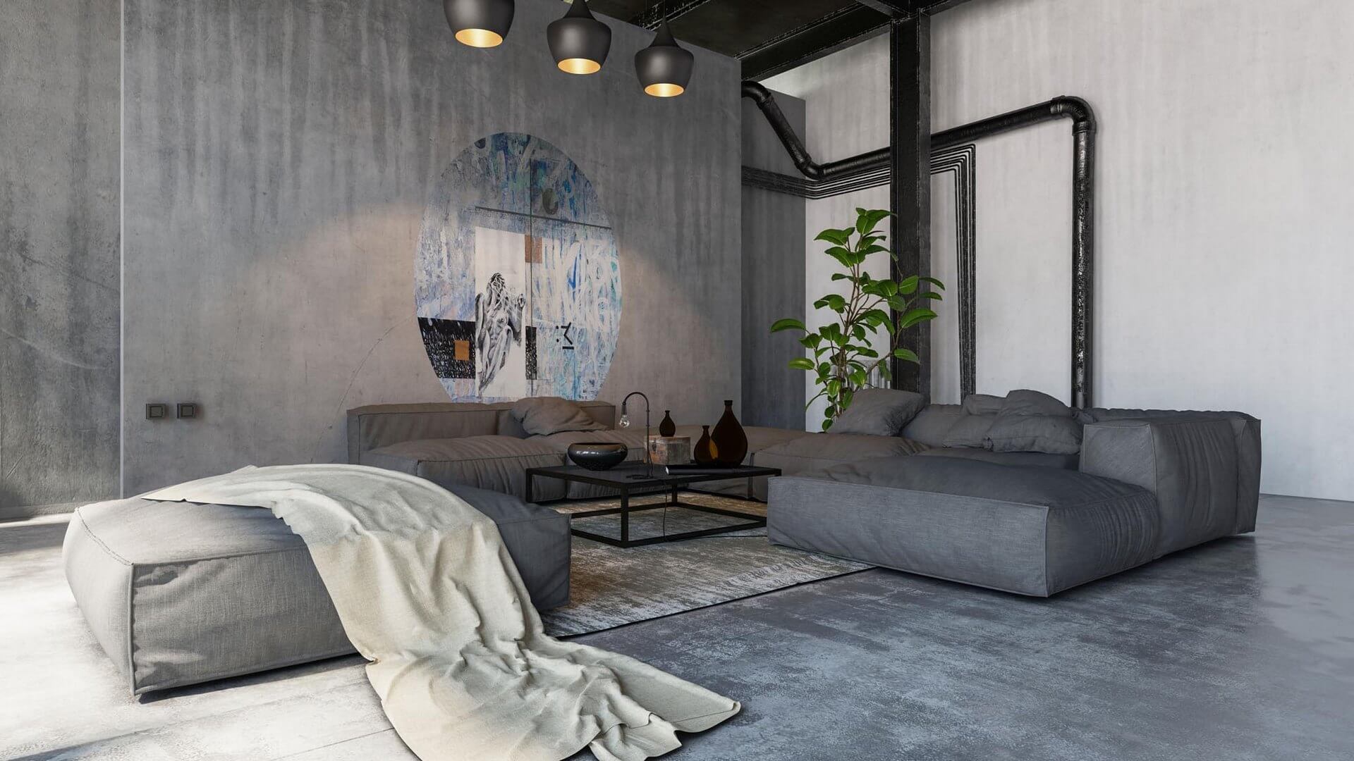 Mural okrągły abstrakcyjny Wall Art Soho Koło