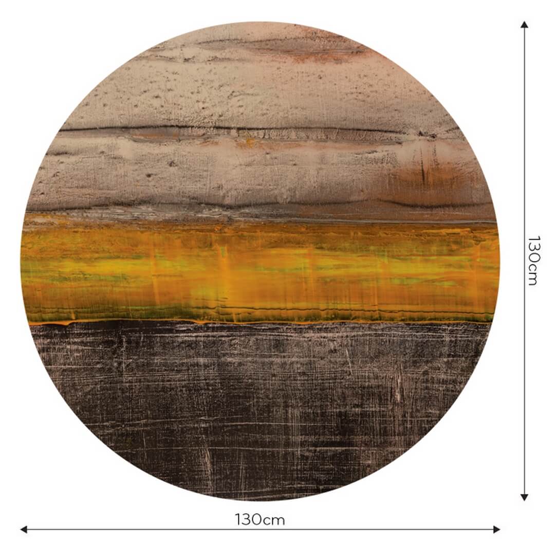 Mural okrągły abstrakcyjny Wall Art Sunset Koło