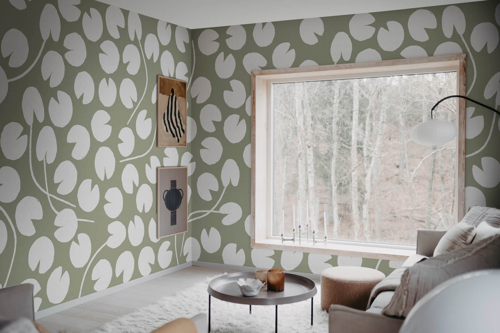 Fototapeta liście lilii wodnych Rebel Walls R20630 Water Lilies Green Fine Little Day