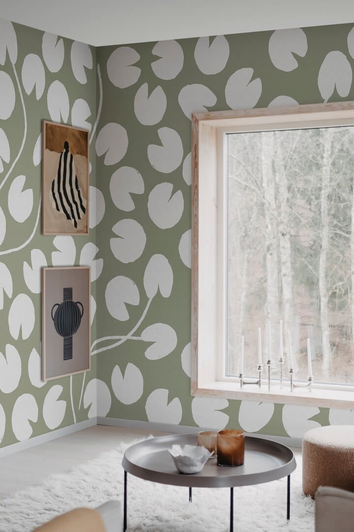 Fototapeta liście lilii wodnych Rebel Walls R20630 Water Lilies Green Fine Little Day