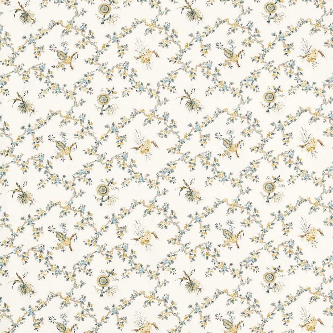 Tkanina z botanicznym wzorem Sanderson 227177 Trelliage Giles Deacon