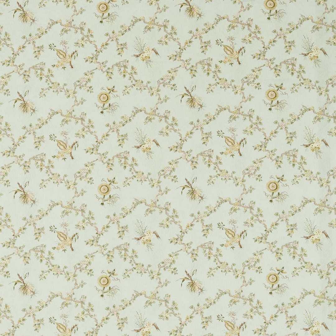 Tkanina z botanicznym wzorem Sanderson 227178 Trelliage Giles Deacon