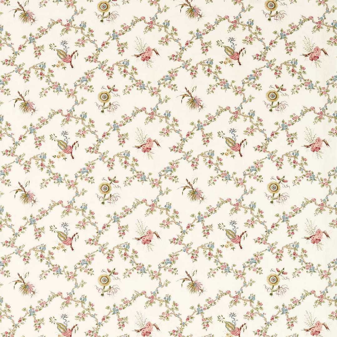 Tkanina z botanicznym wzorem Sanderson 227179 Trelliage Giles Deacon