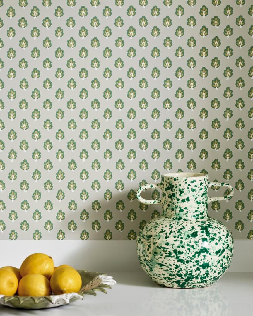 Tapeta stylizowane liście Jane Churchill J187W-01 Albie Innis