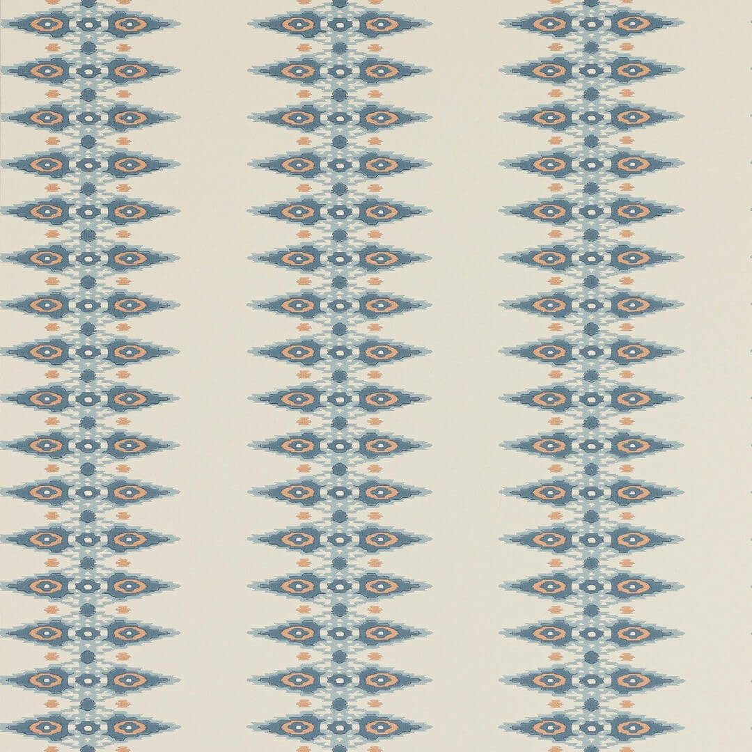 Tapeta romby ikat Jane Churchill J189W-02 Priya Stripe Innis