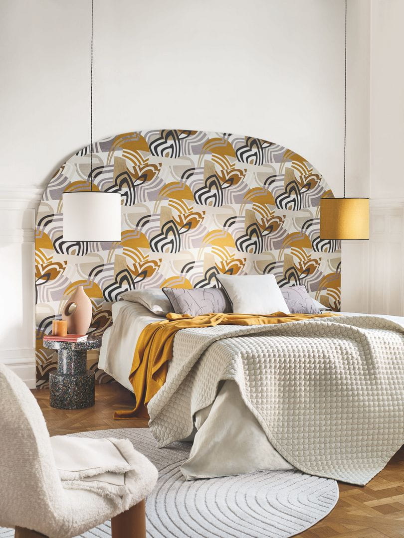 Tkanina pikowana Camengo 38800416 Pollen Espuma - 276 cm szer.