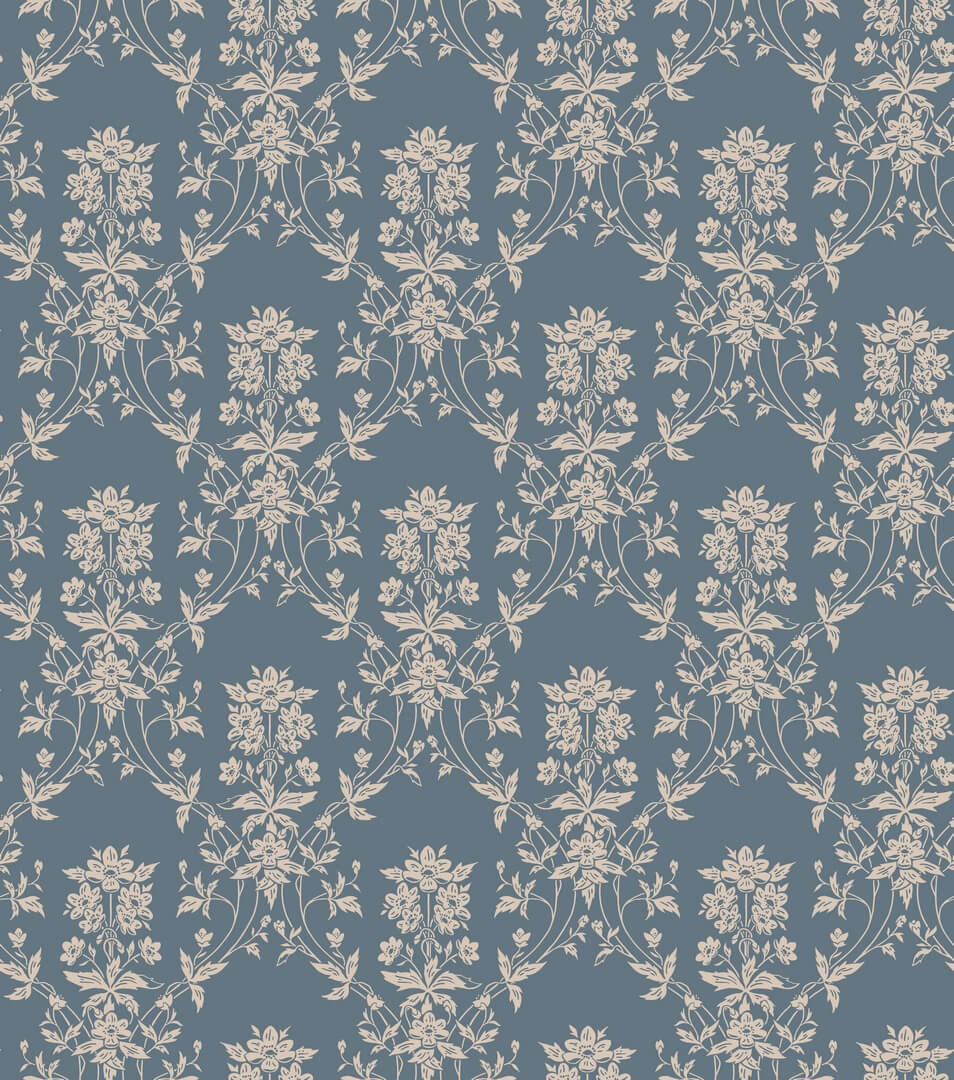 Tapeta medaliony Sandberg S10461 Alva Indigo Blue Ett Hem, Öland