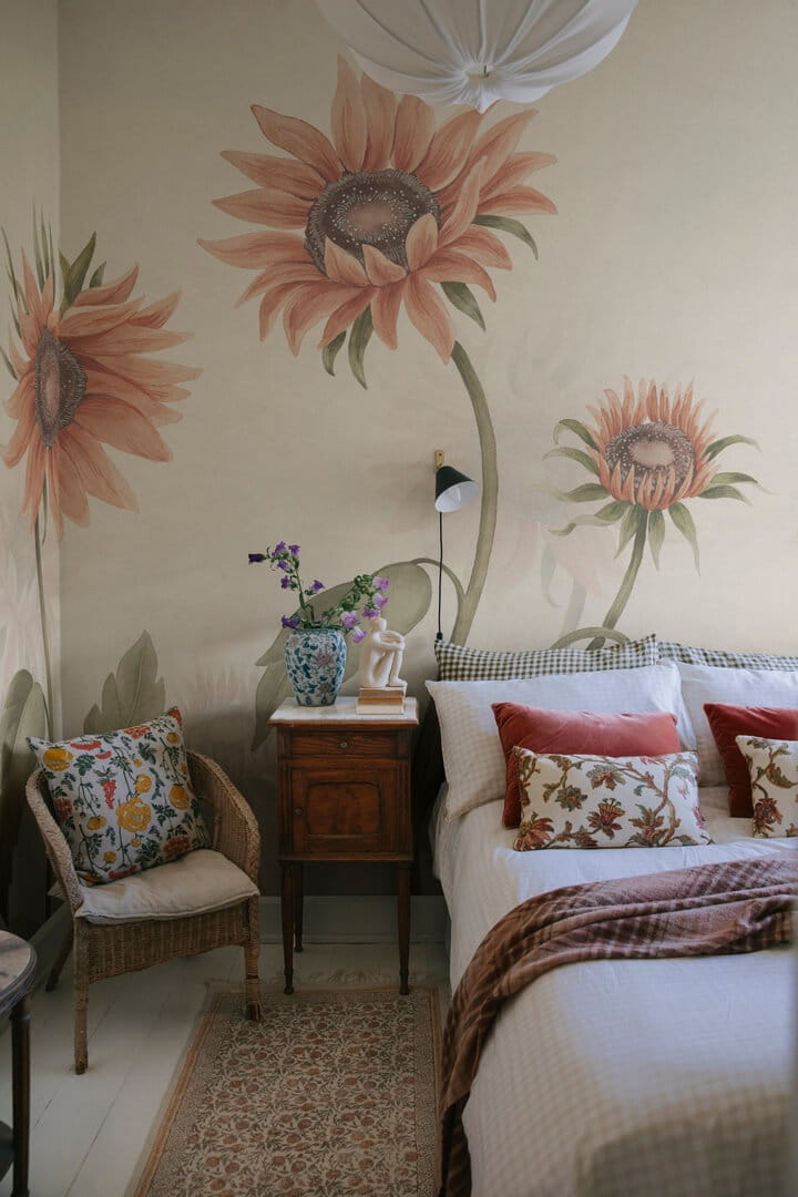 Fototapeta słoneczniki Sandberg S10528 Sunflowers Peach Ett Hem, Öland