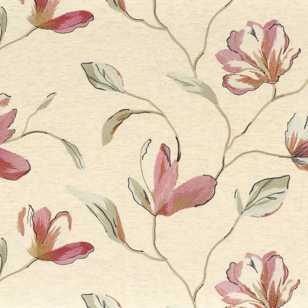 Tkanina haftowana w kwiaty magnolii Camengo 49170585 Magnolia