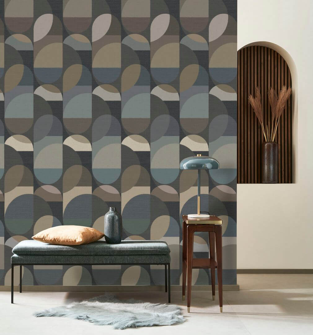 Tapeta geometryczna Casadeco CARN 200491109 Abby Carnaby Street