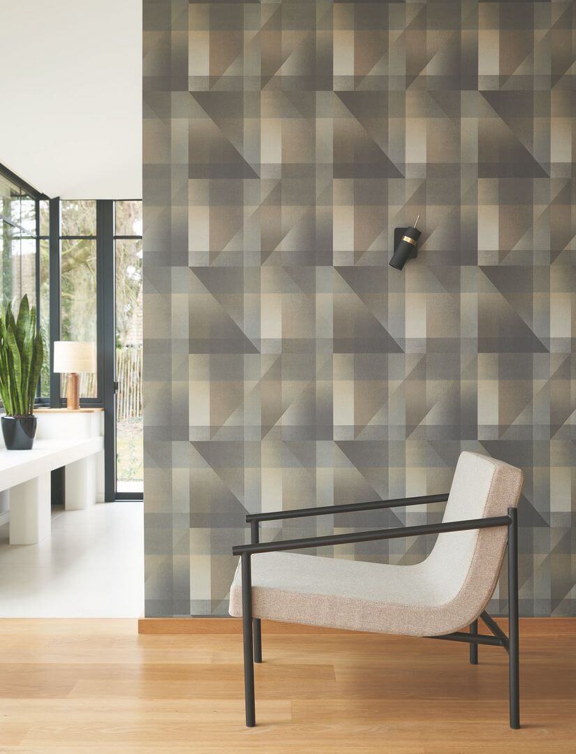 Tapeta geometryczna z efektem 3D Casadeco CARN 200509523 Edward Carnaby Street