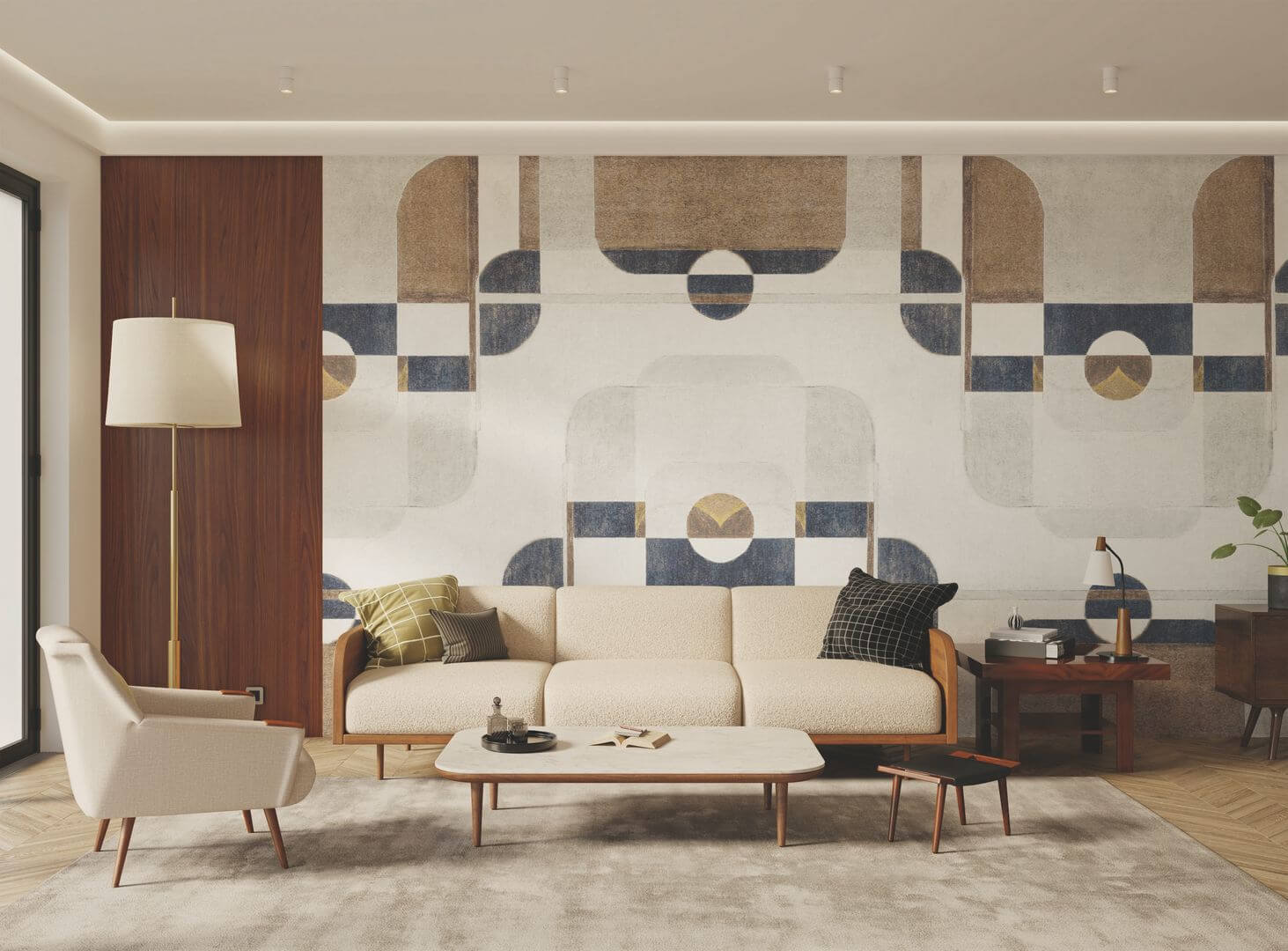 Mural geometryczny Casadeco CARN 200586130 L Conrad Carnaby Street