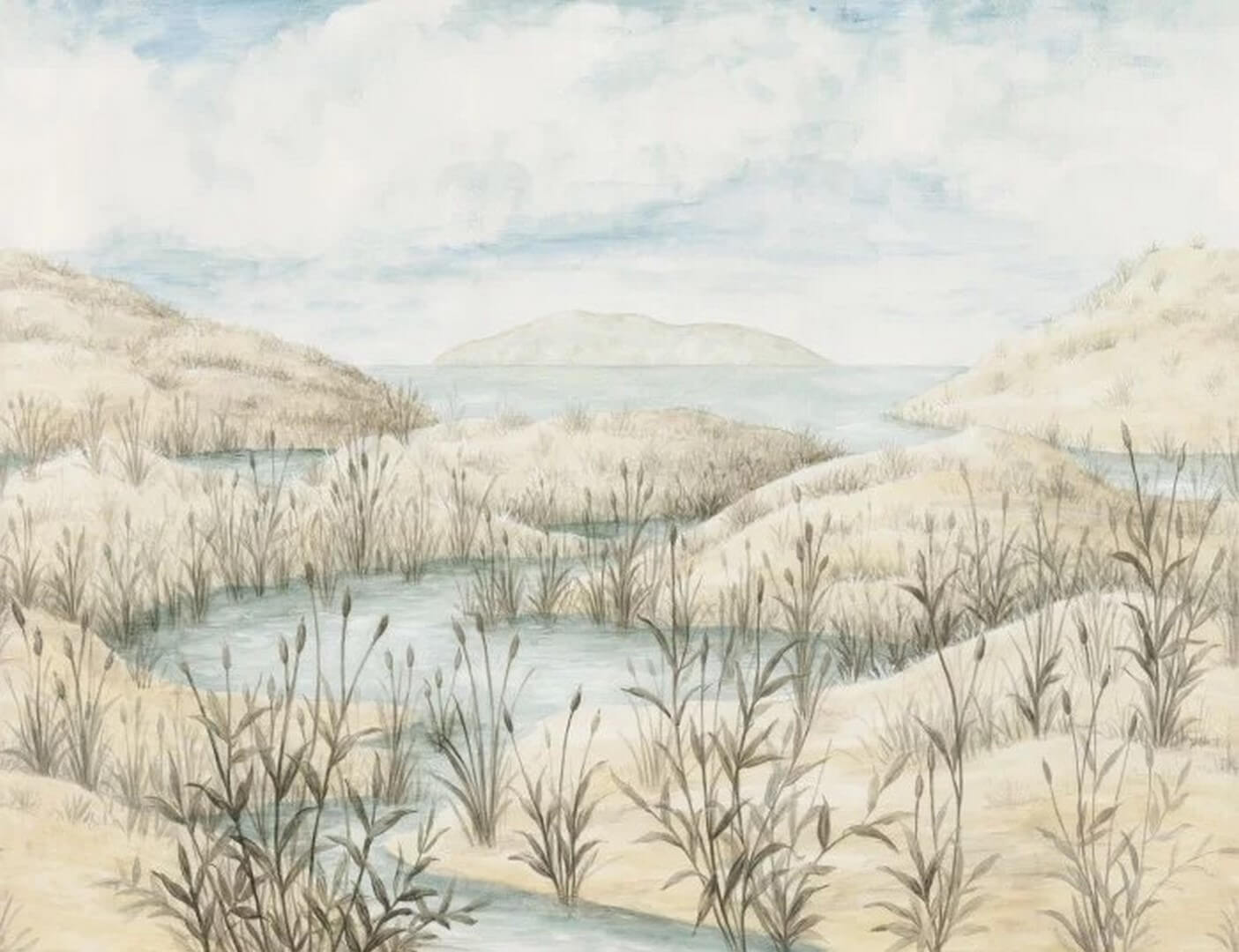 Mural krajobraz natury Casadeco SENT 200971207 S Chemin Cotier Sentier Des Dunes