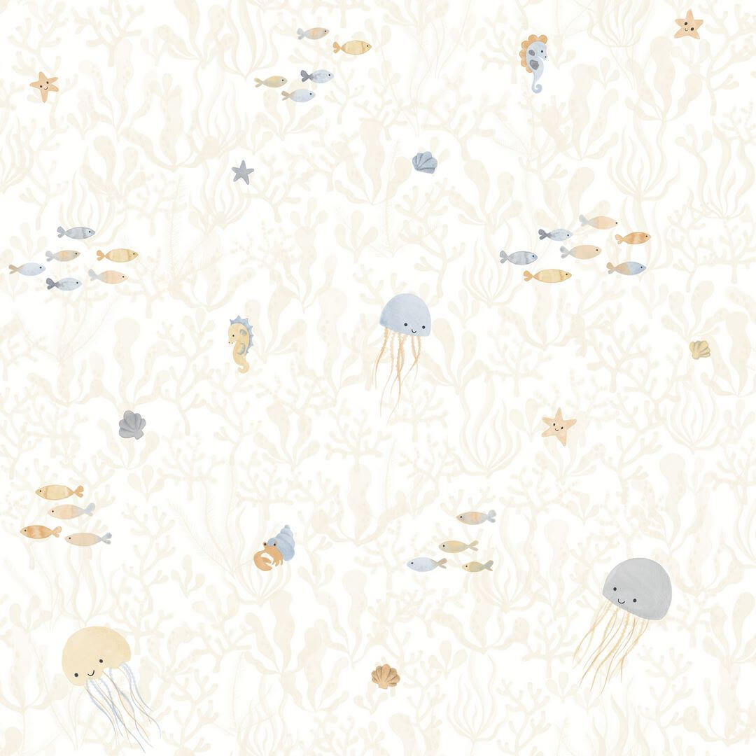 Tapeta meduzy i koralowce Casadeco OUTD 200811616 Companions Of The Sea Once Upon A Time 2