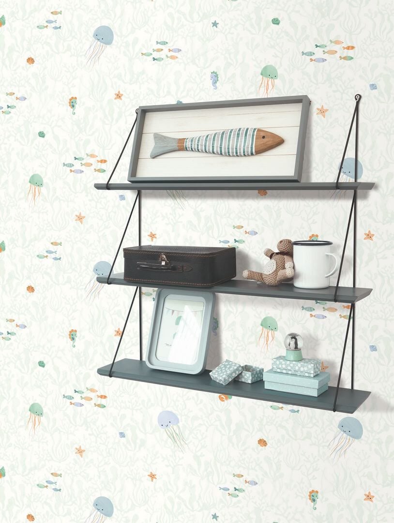 Tapeta meduzy i koralowce Casadeco OUTD 200814323 Companions Of The Sea Once Upon A Time 2