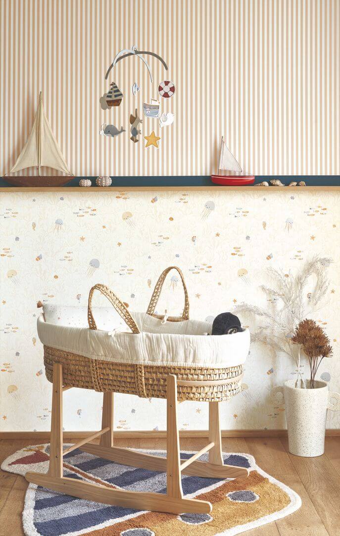 Tapeta meduzy i koralowce Casadeco OUTD 200816767 Companions Of The Sea Once Upon A Time 2