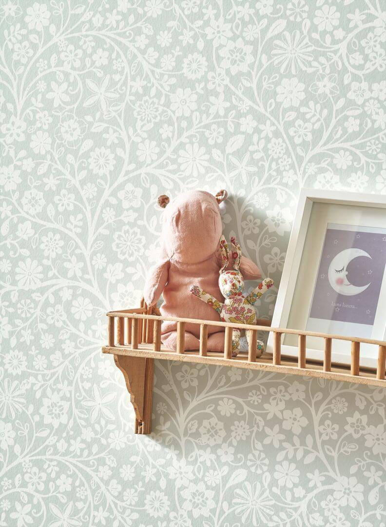 Tapeta kwiatki Casadeco OUTD 200834224 Poetic Flower Once Upon A Time 2