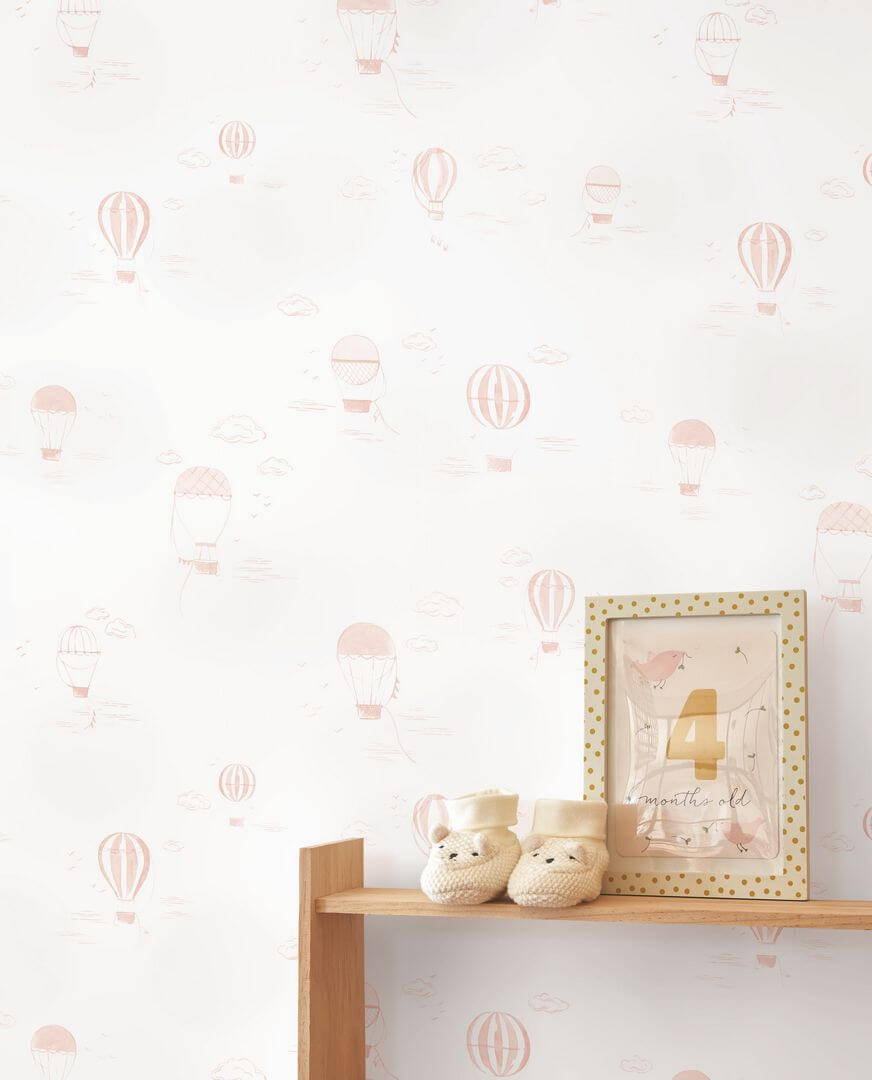 Tapeta balony w chmurach Casadeco OUTD 200851441 Balloons In The Clouds Once Upon A Time 2