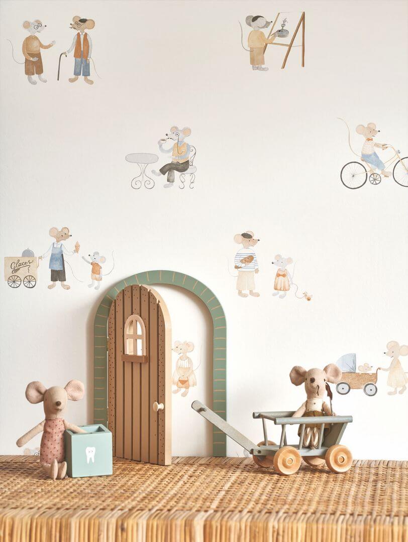 Tapeta myszki Casadeco OUTD 200871919 Neighbors Of The Village Once Upon A Time 2