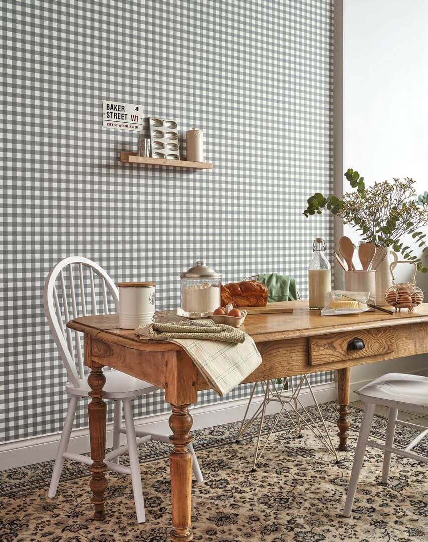 Tapeta kratka Vichy Casadeco OUTD 89261222 Vichy Once Upon A Time 2