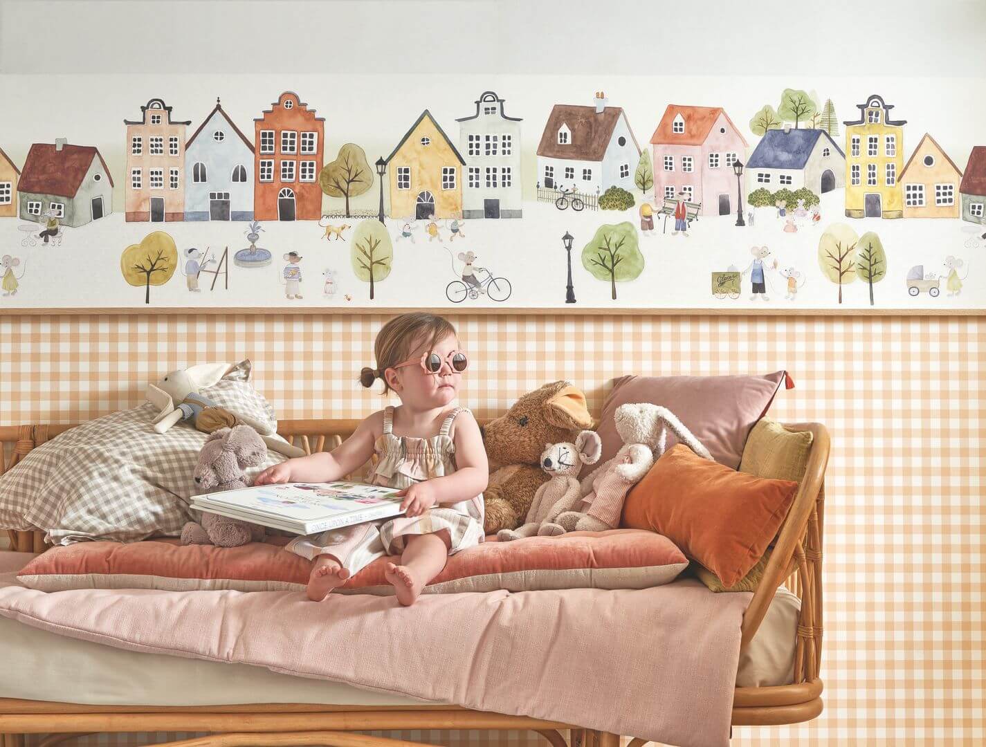 Tapeta kratka Vichy Casadeco OUTD 89267202 Vichy Once Upon A Time 2