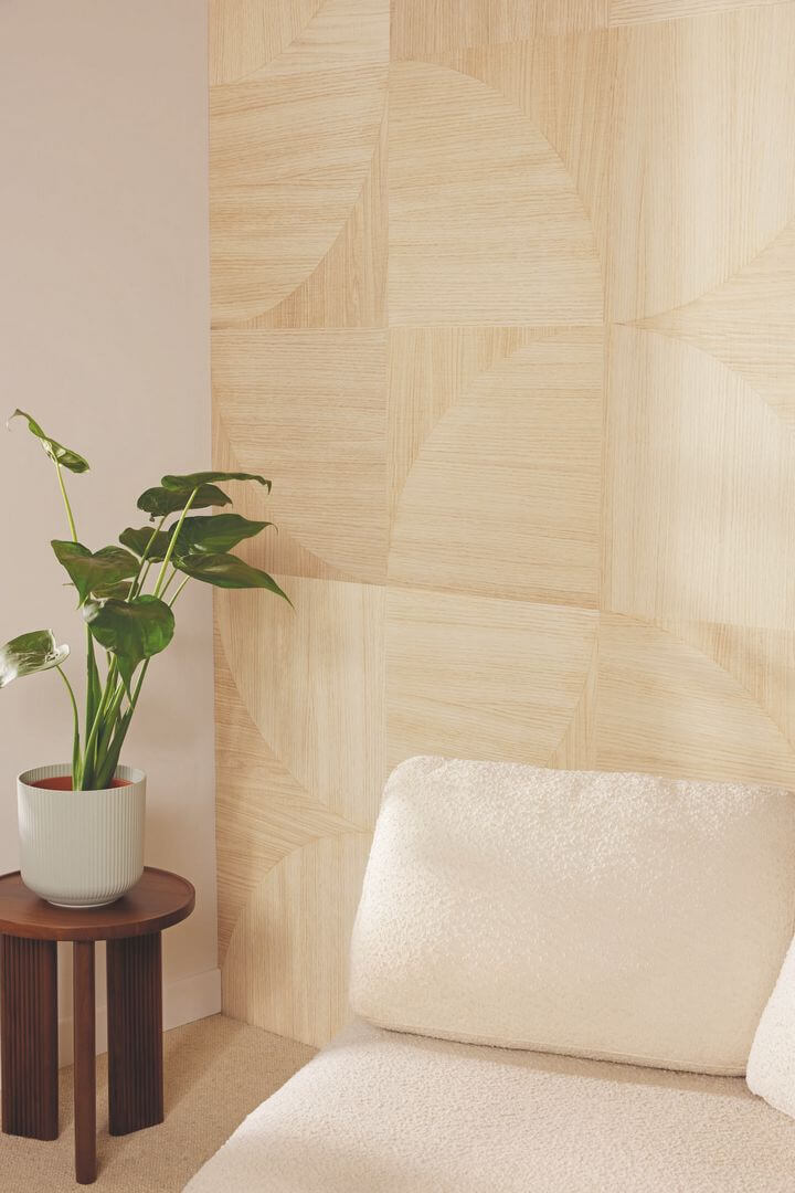 Mural imitujący drewnianą geometrię Caselio BLD 106132003 M Bois D'hiver Balade