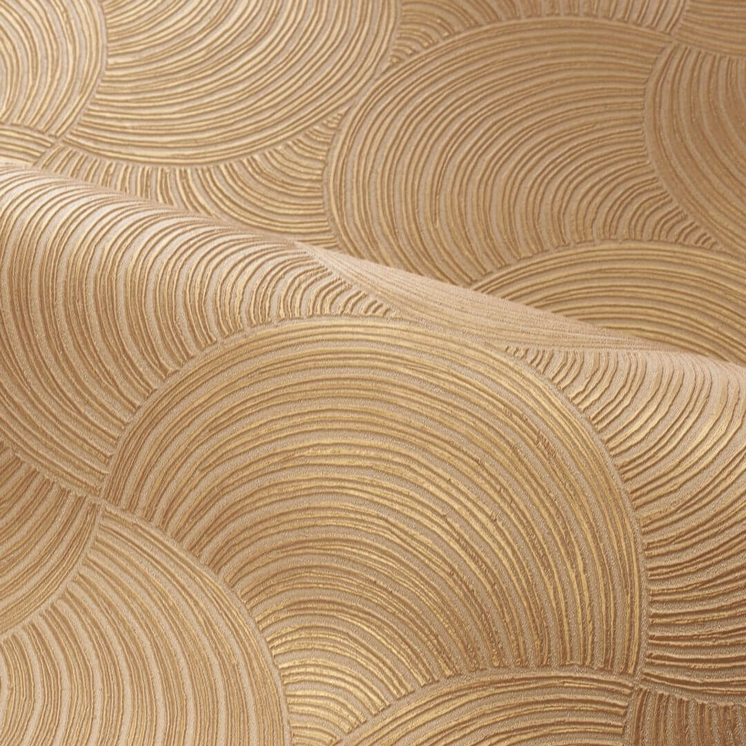Tapeta zaokrąglone palmety Casamance 76630610 Meteore Magnitude – Textures
