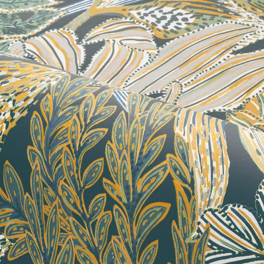 Tapeta tropikalne liście Casamance 74320324 Borromee Jardin Felicia
