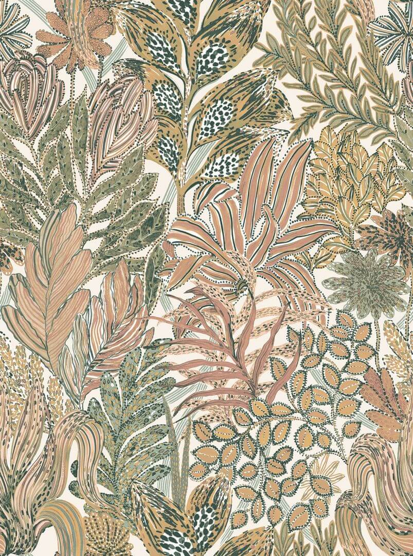 Tapeta tropikalne liście Casamance 74320630 Borromee Jardin Felicia