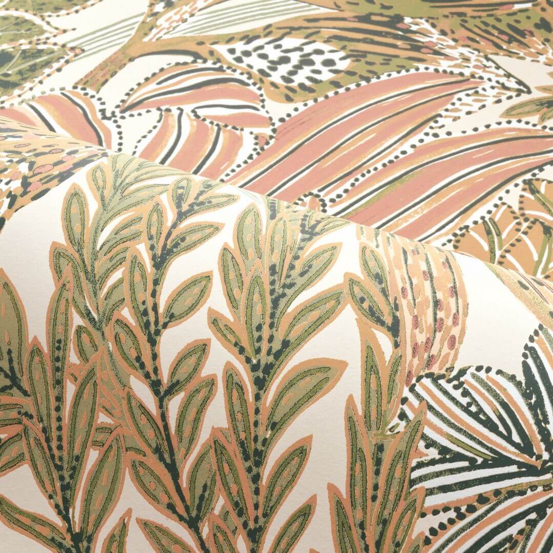 Tapeta tropikalne liście Casamance 74320630 Borromee Jardin Felicia