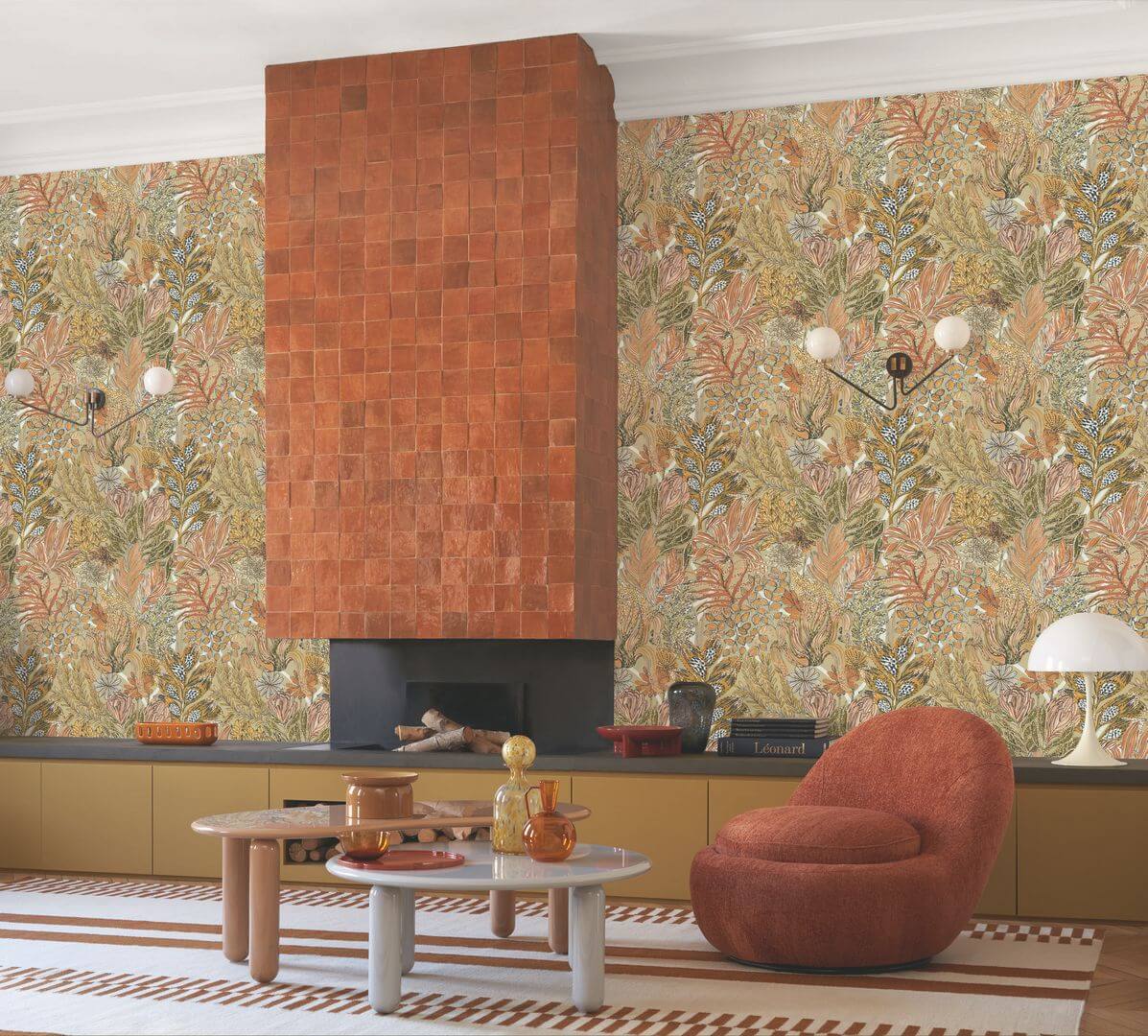 Tapeta tropikalne liście Casamance 74320834 Borromee Jardin Felicia