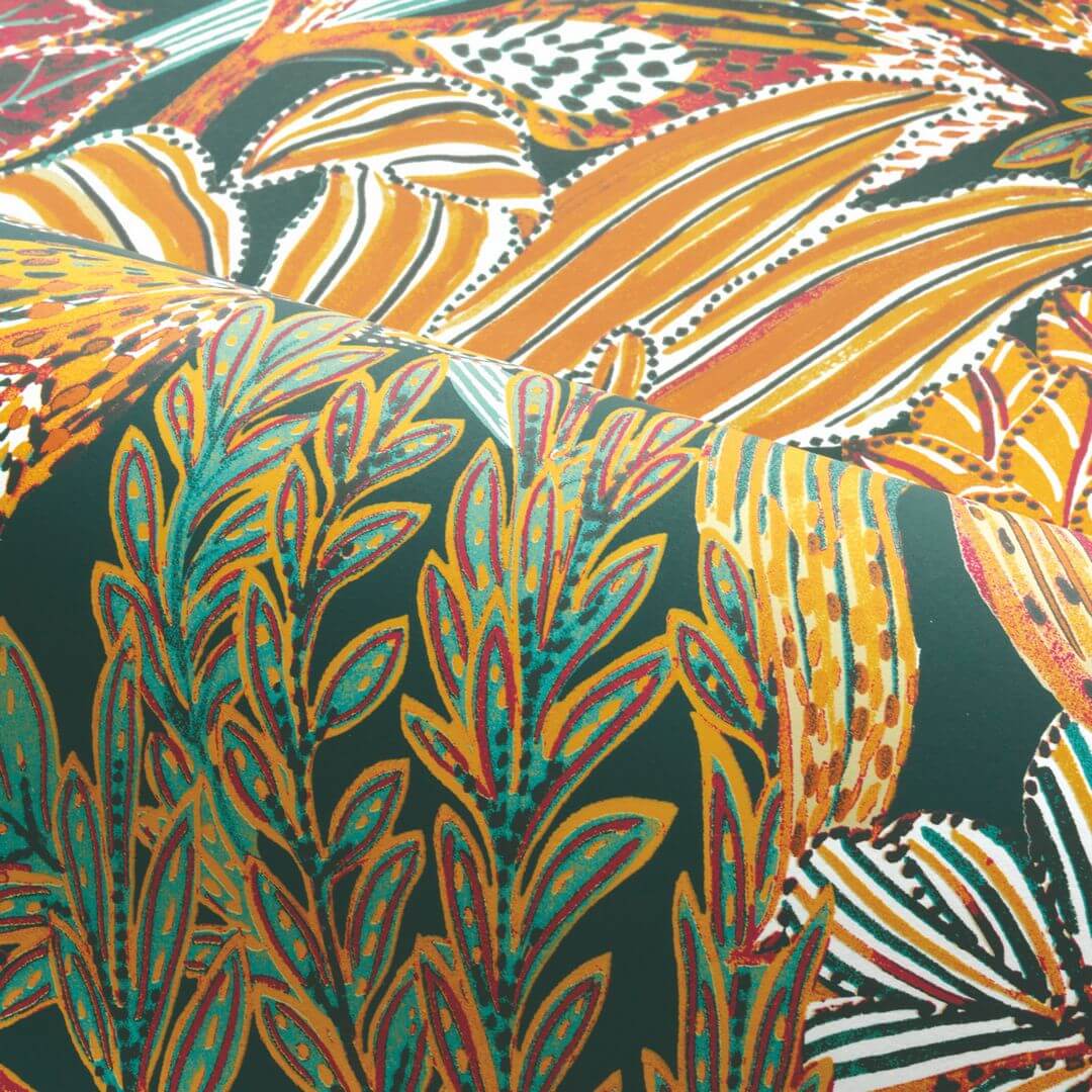 Tapeta tropikalne liście Casamance 74320936 Borromee Jardin Felicia