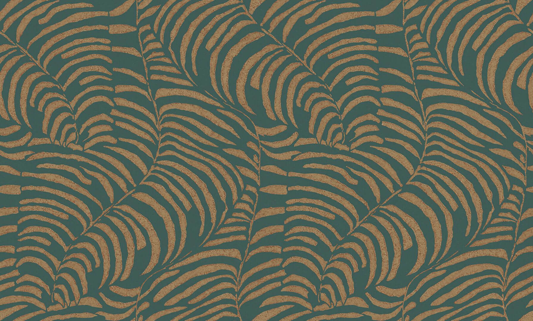 Tapeta artystyczne liście paproci Casamance 76591936 Nobile Jardin Felicia - 106 cm szer.