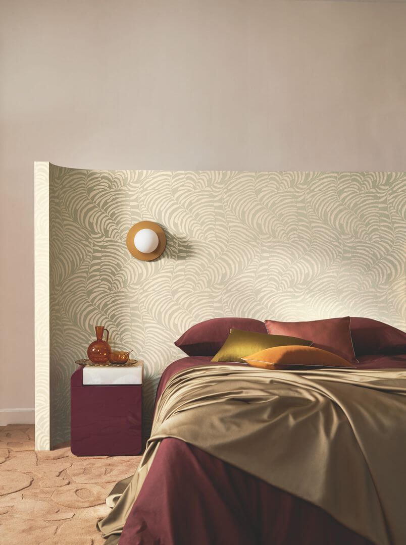 Tapeta artystyczne liście paproci Casamance 76591936 Nobile Jardin Felicia - 106 cm szer.