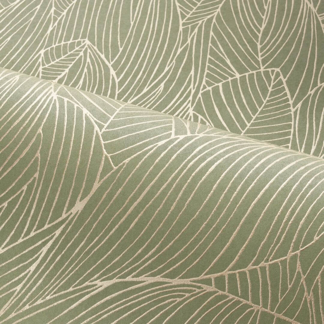 Tapeta liście Casamance 76602548 Hosta Jardin Felicia - 106 cm szer.