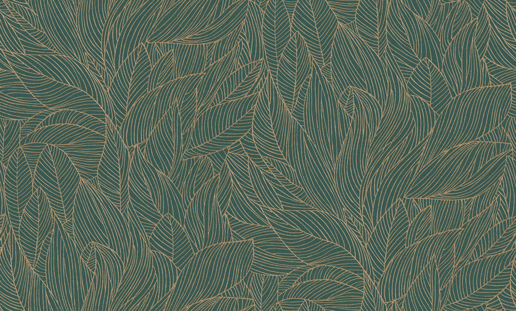Tapeta liście Casamance 76602650 Hosta Jardin Felicia - 106 cm szer.