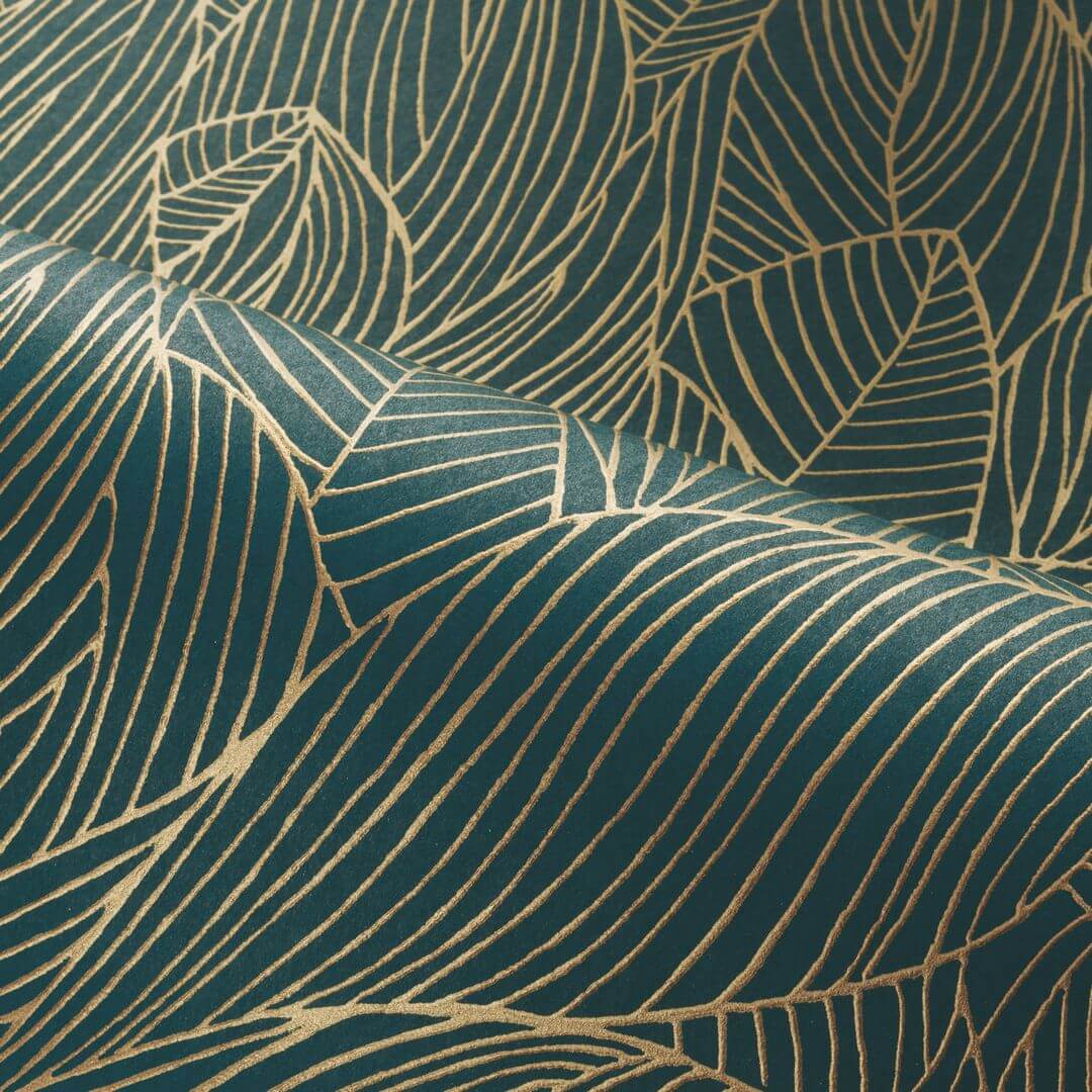 Tapeta liście Casamance 76602752 Hosta Jardin Felicia - 106 cm szer.