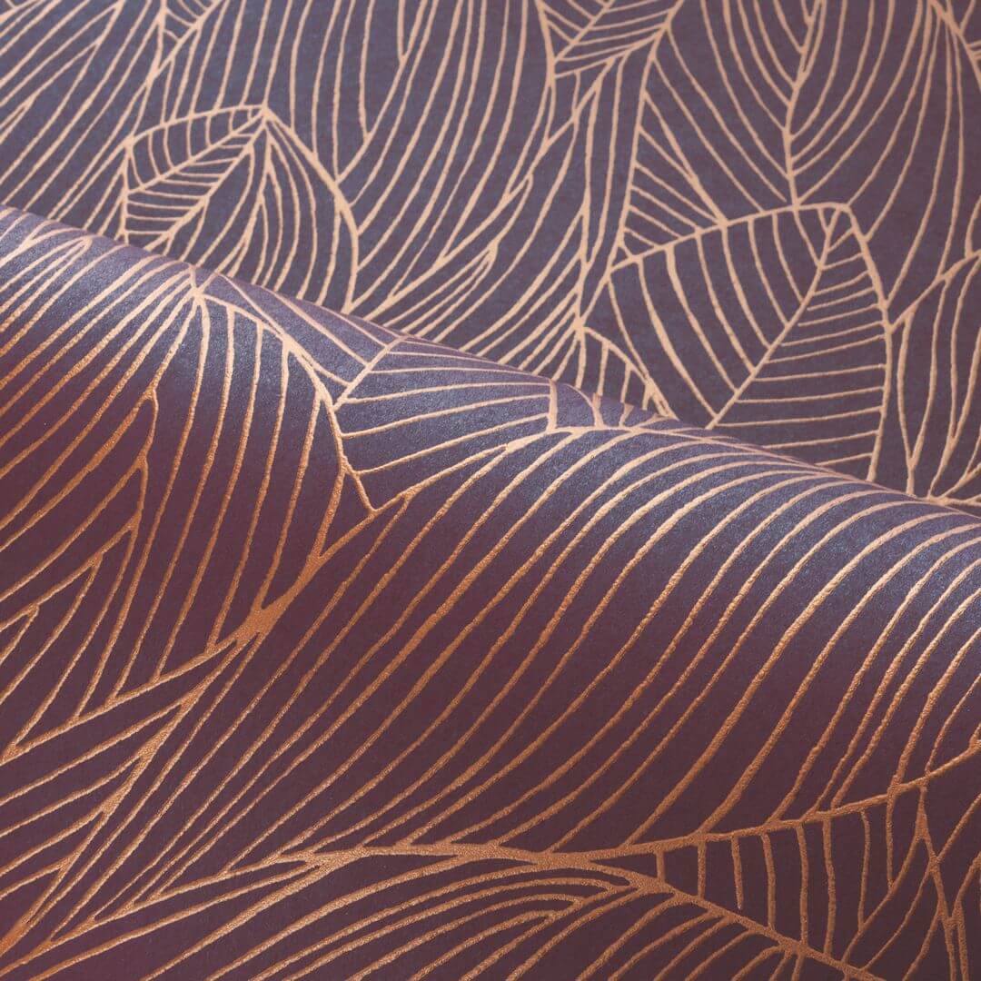 Tapeta liście Casamance 76602854 Hosta Jardin Felicia - 106 cm szer.