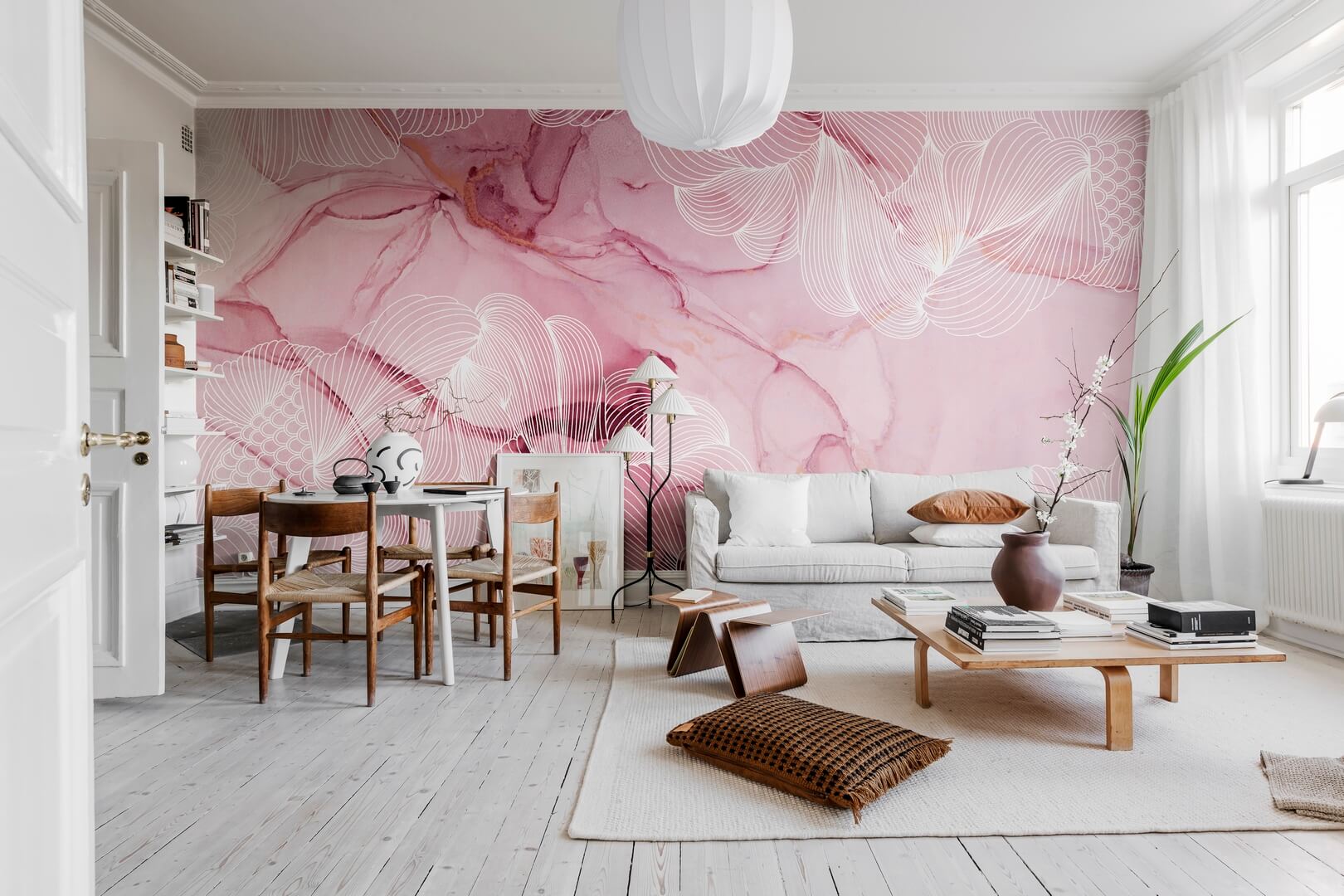 Fototapeta marmur różowa Rebel Walls R19510 Opulence Magenta