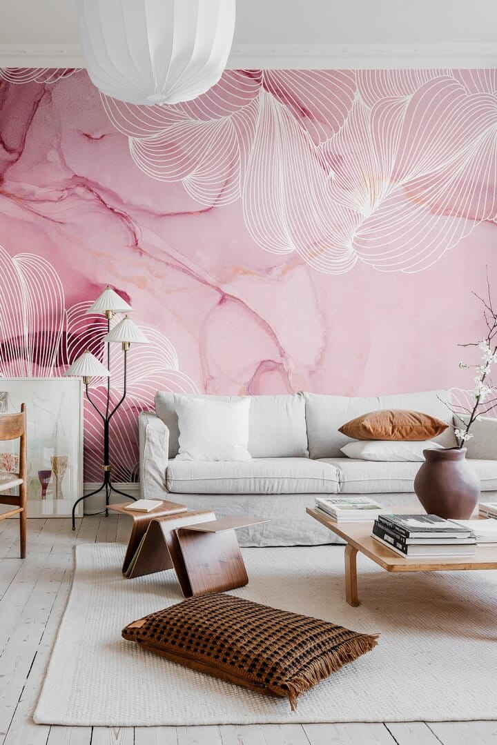 Fototapeta marmur różowa Rebel Walls R19510 Opulence Magenta