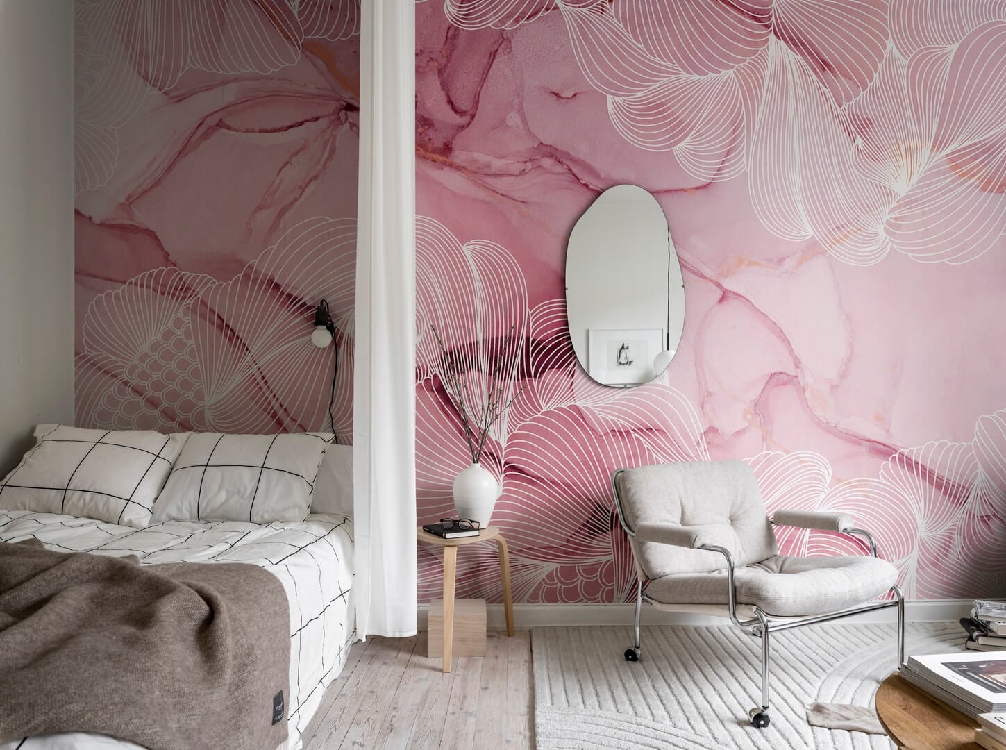 Fototapeta marmur różowa Rebel Walls R19510 Opulence Magenta