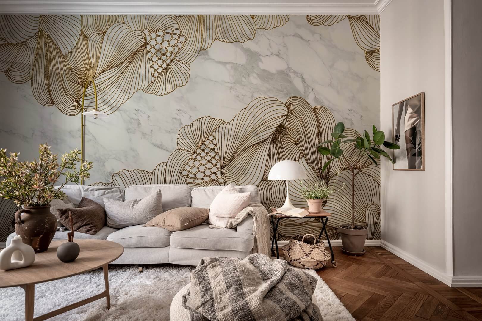 Fototapeta marmur i linie Rebel Walls R20141 Opulence 3D