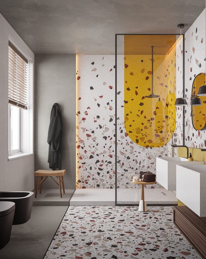 Fototapeta terrazzo Inkiostro Bianco SAND STONES INKKNOO2401A Water-drop