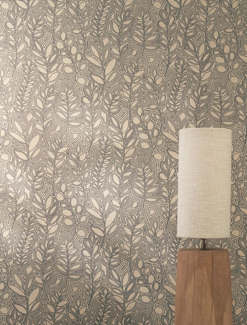 Tapeta roślinna Casamance 76680406 Astragale Palmadora