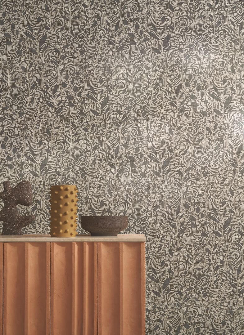 Tapeta roślinna Casamance 76680814 Astragale Palmadora