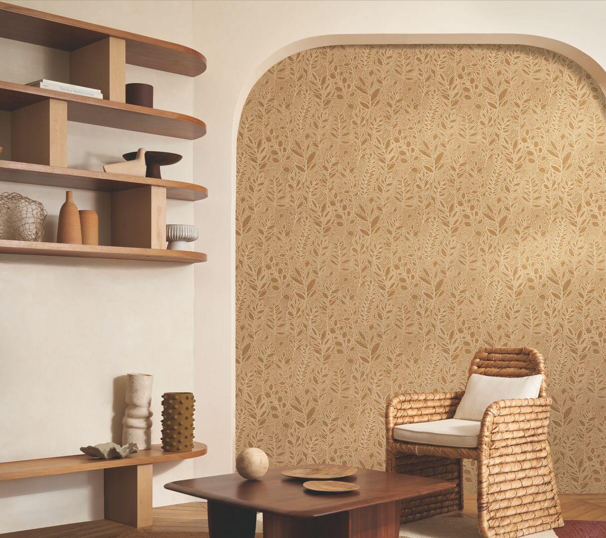 Tapeta roślinna Casamance 76680916 Astragale Palmadora