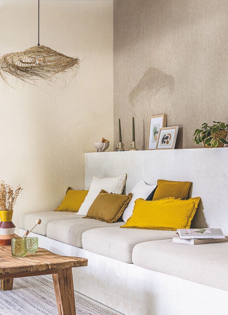 Tapeta prążki imitujące sizal Caselio MMT 106011045 Sisal Matieres